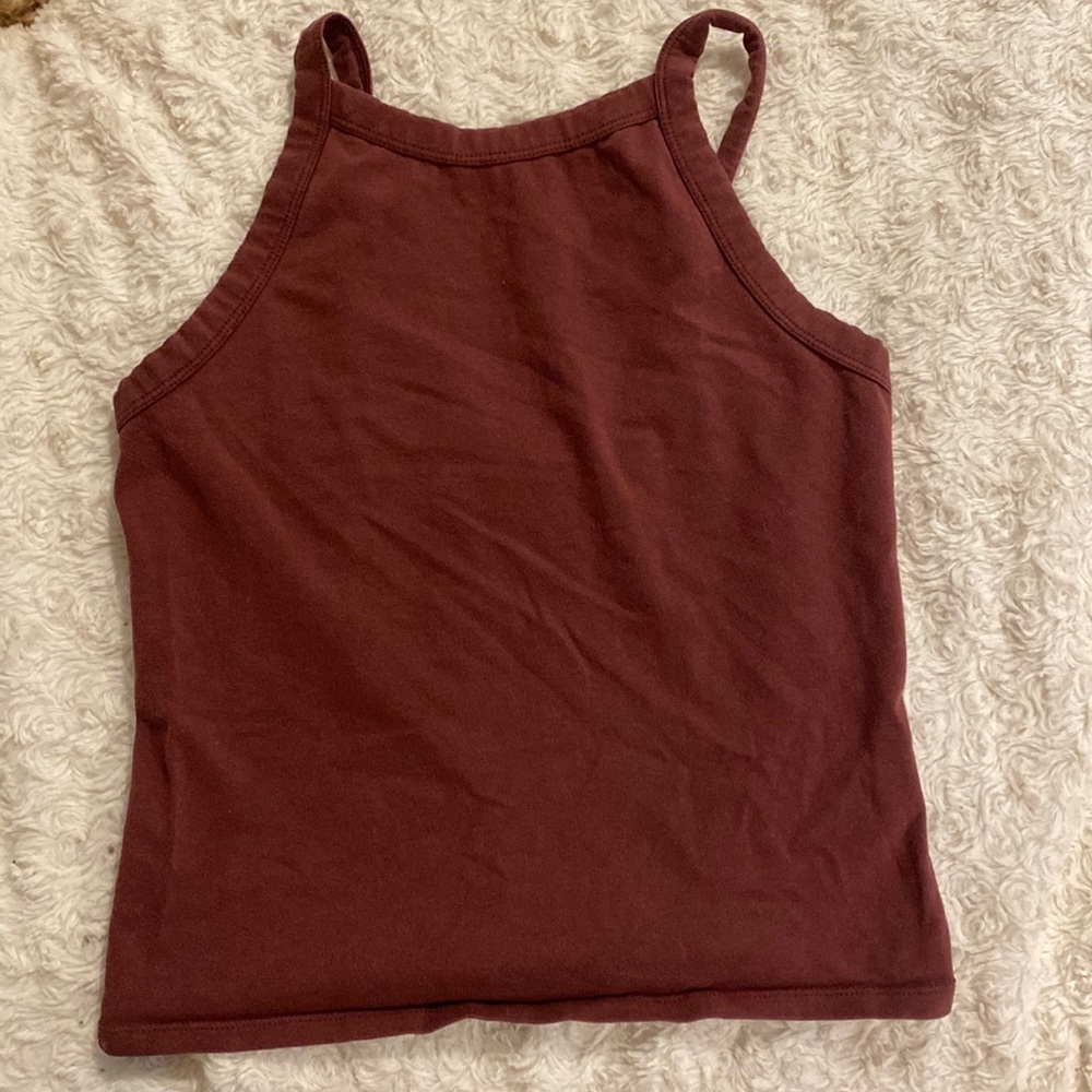Maroon tank top from Garage🤎